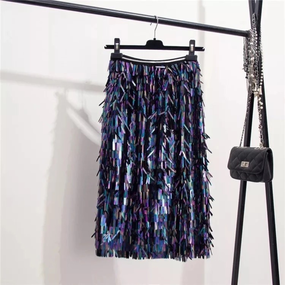 NWT gorgeous party sequin midi skirts - Picture 4 of 8